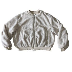 Women's Cream Bomber Jacket